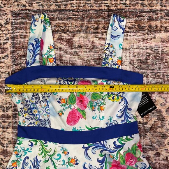 NWT Boston Proper Womens Dress 6 - Capri Tile Print - Colorful Resort Vacation - Picture 5 of 9